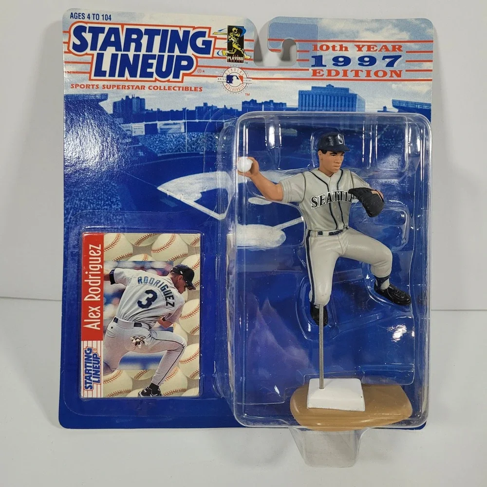 Kenner Starting Lineup‎ 1997 Alex Rodriguez Seattle Mariners Figure Lot of 2 New
